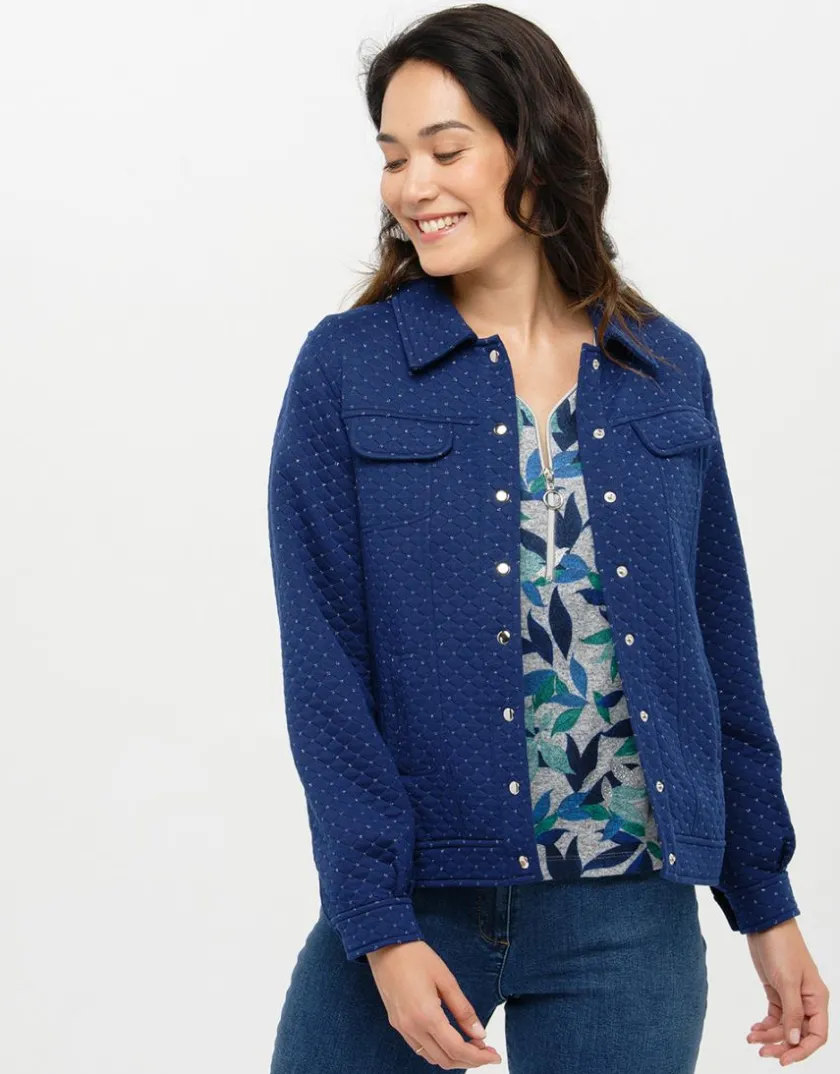 Online Veste boutonnée bleu Casual|Vestes