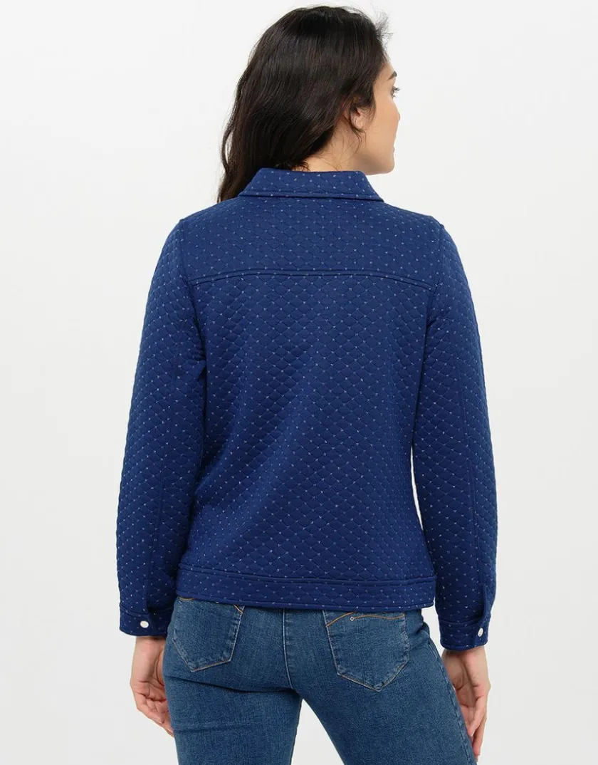Online Veste boutonnée bleu Casual|Vestes