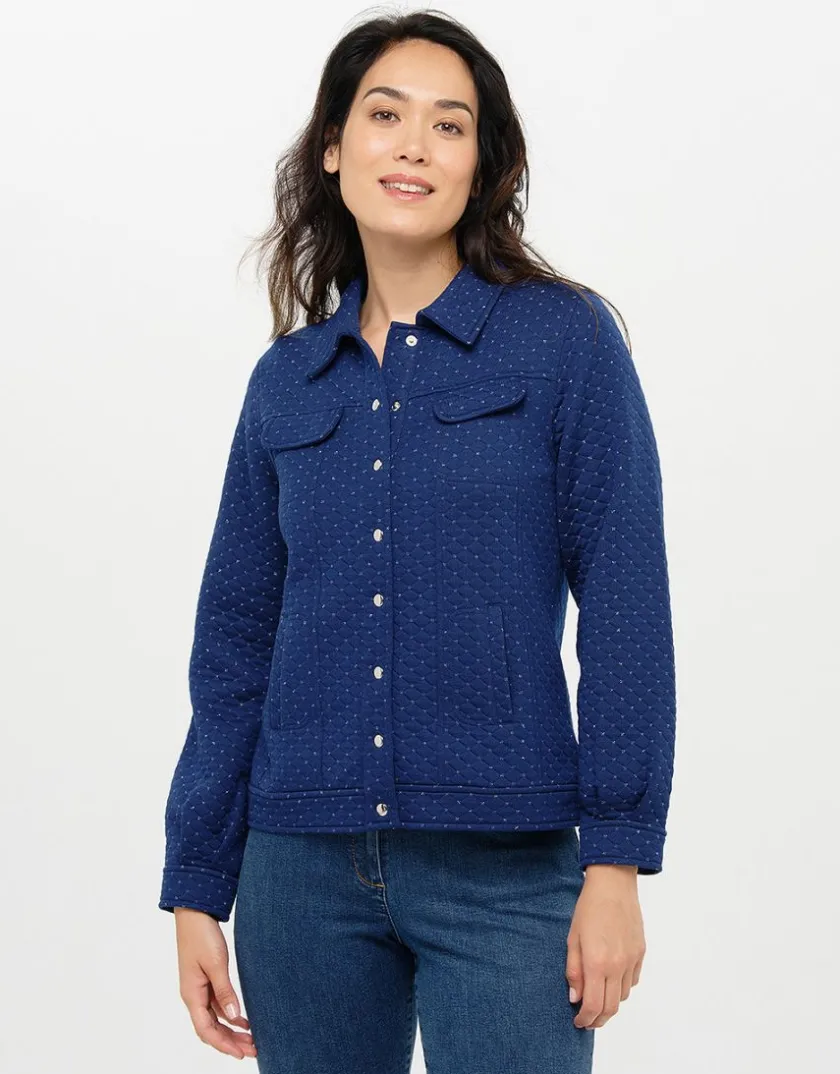 Online Veste boutonnée bleu Casual|Vestes