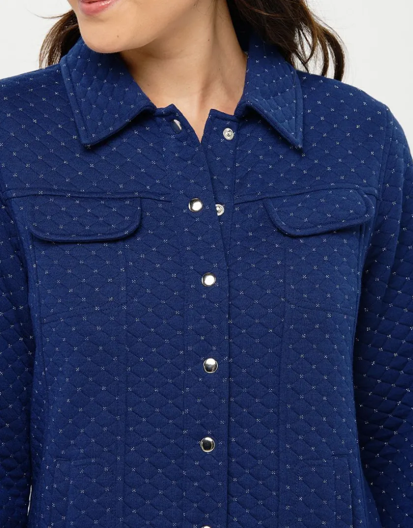Online Veste boutonnée bleu Casual|Vestes