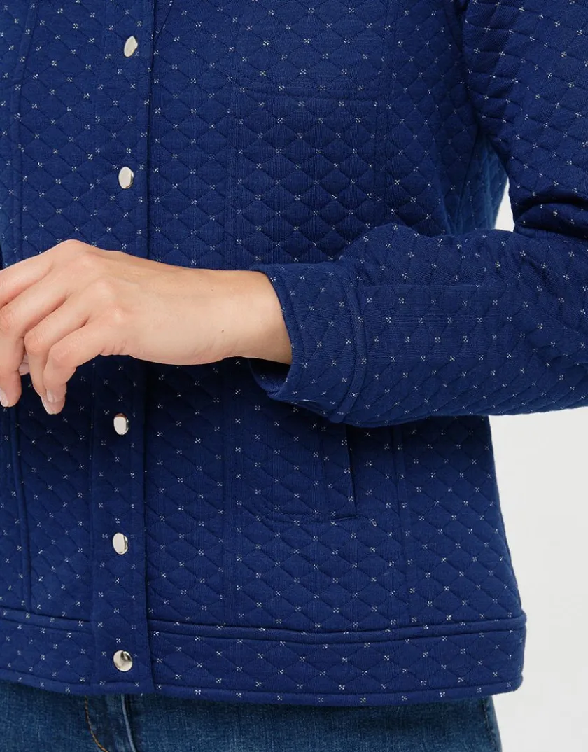 Online Veste boutonnée bleu Casual|Vestes