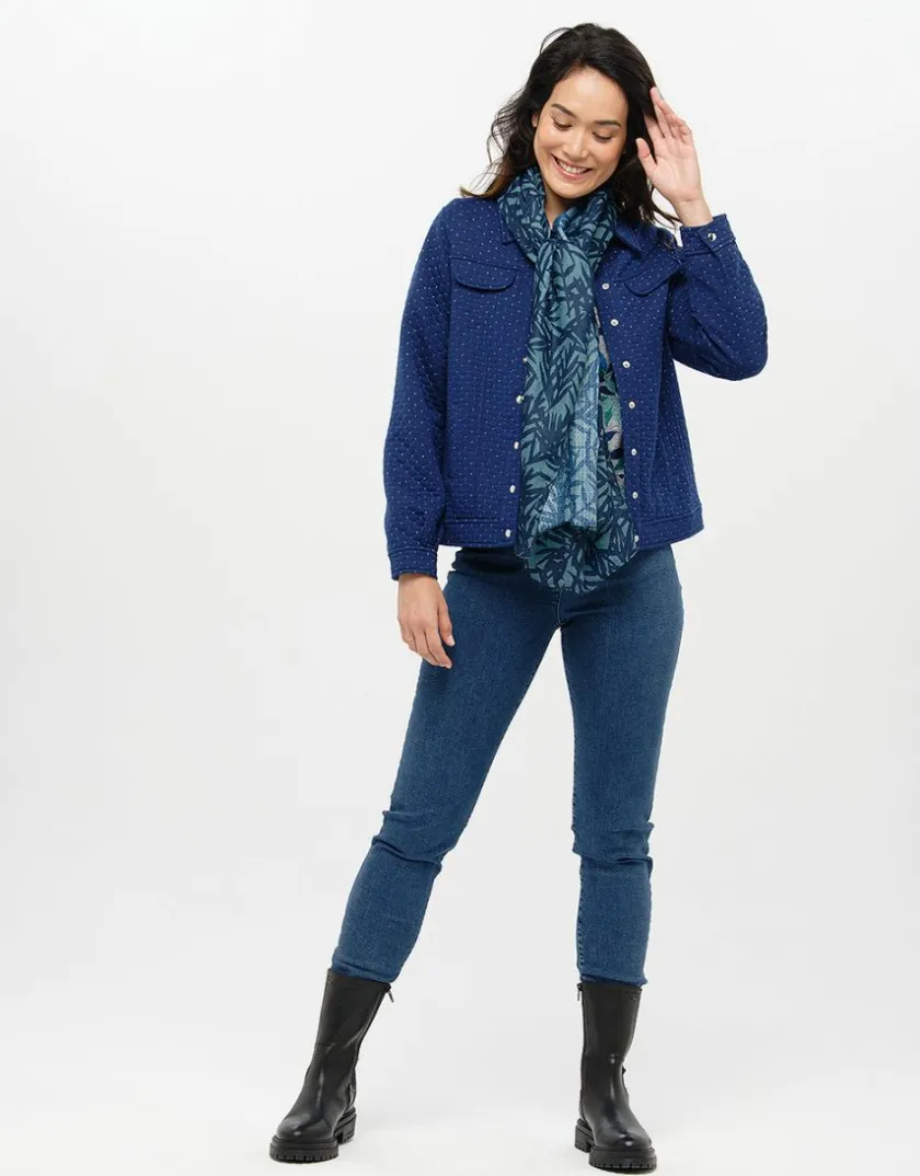 Online Veste boutonnée bleu Casual|Vestes