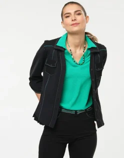 New Veste chemise noire Habillées|Vestes