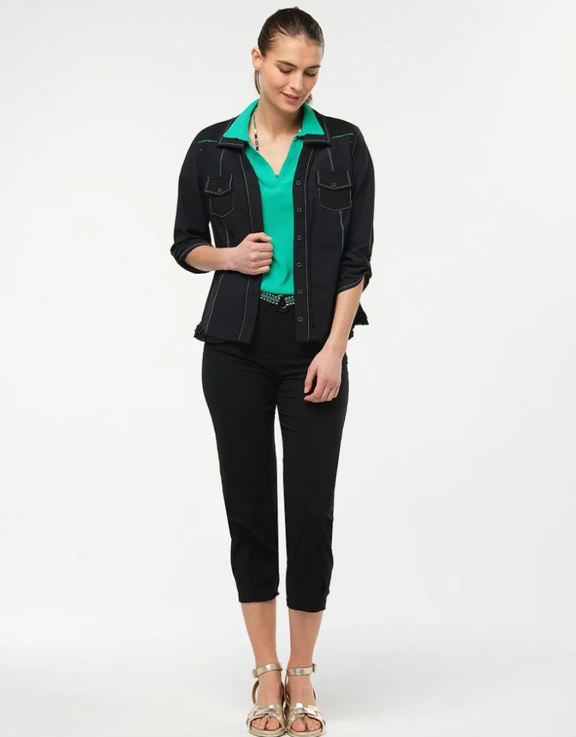 New Veste chemise noire Habillées|Vestes
