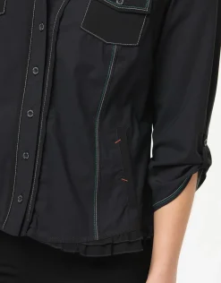 New Veste chemise noire Habillées|Vestes