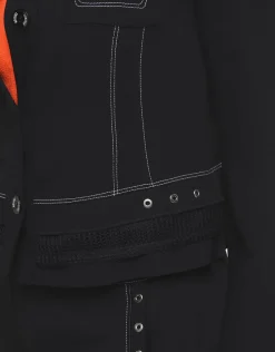 New Veste chemise noire Habillées|Vestes