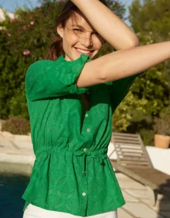 Hot Veste chemise verte Chemisiers & Blouses|Hauts