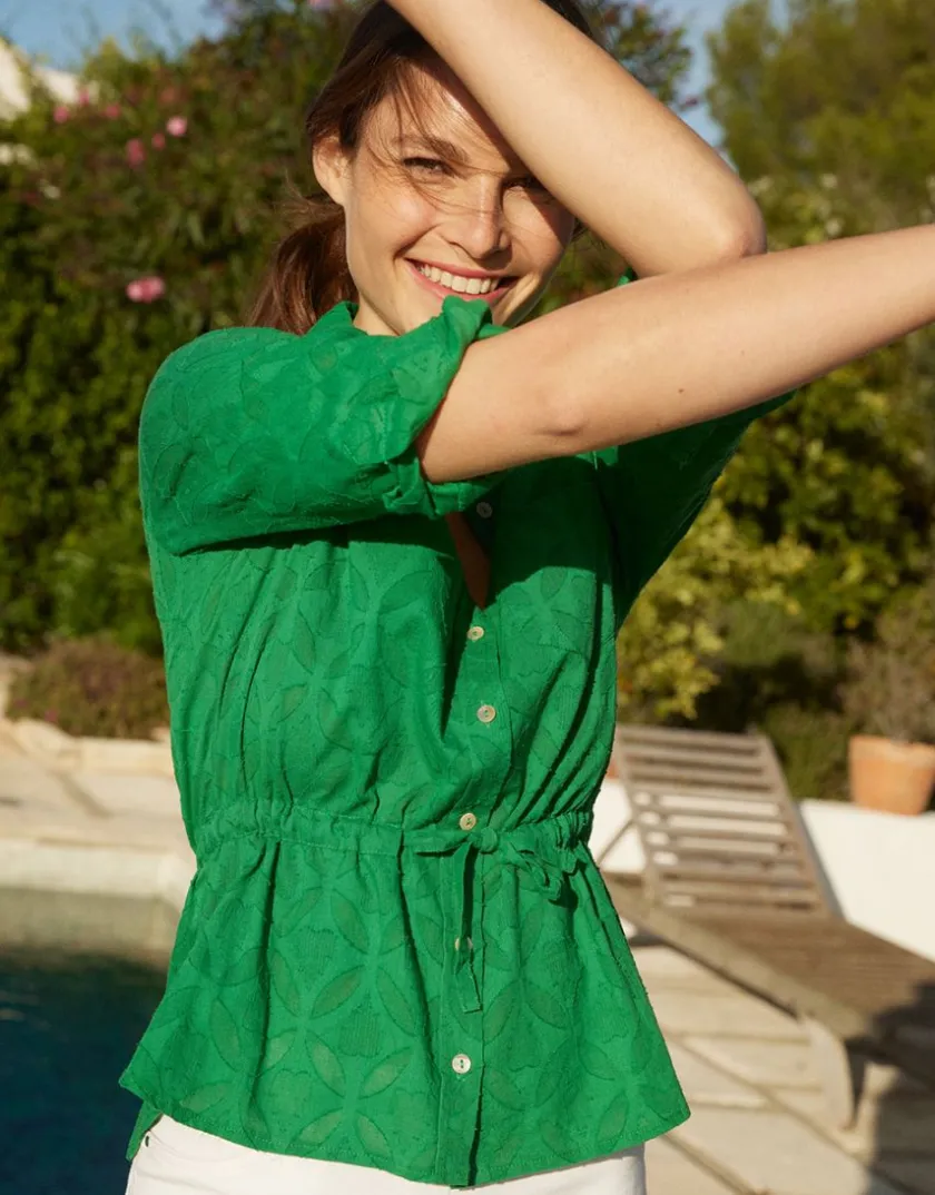 Hot Veste chemise verte Chemisiers & Blouses|Hauts