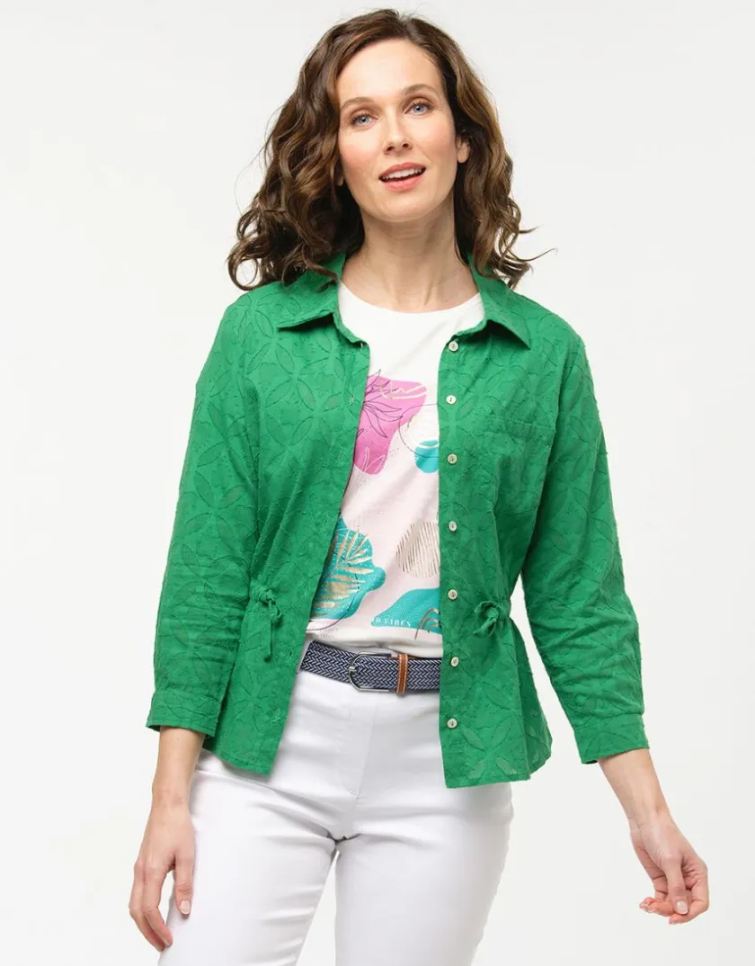 Hot Veste chemise verte Chemisiers & Blouses|Hauts