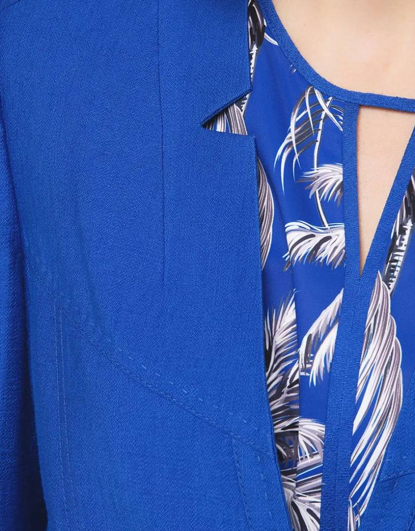 Discount Veste chic bleu roi Habillées|Vestes