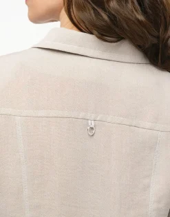 Online Veste chic courte beige Habillées|Vestes