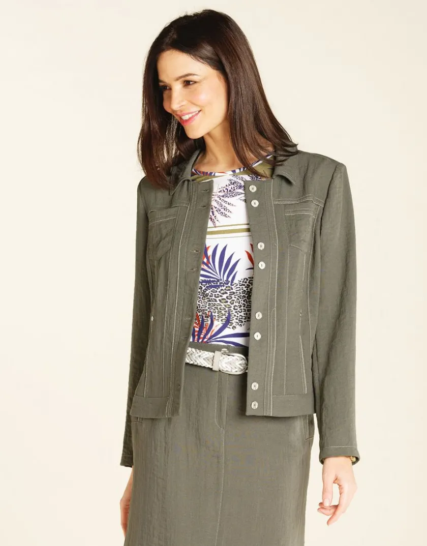 Best Veste chic kaki Habillées|Vestes