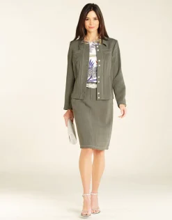 Best Veste chic kaki Habillées|Vestes