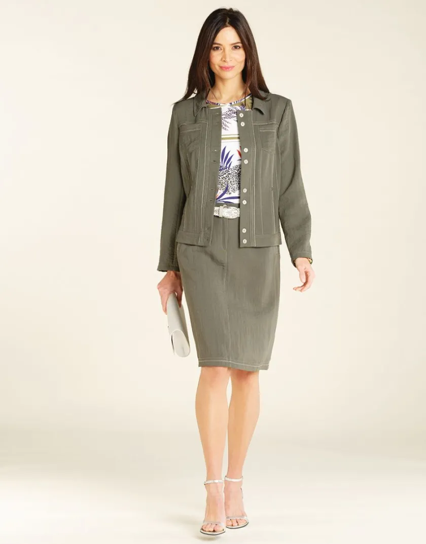 Best Veste chic kaki Habillées|Vestes