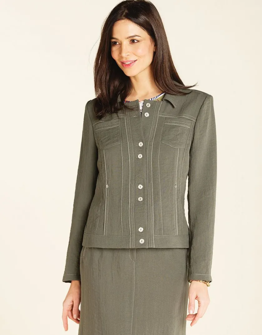 Best Veste chic kaki Habillées|Vestes