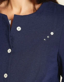 New Veste chic marine Habillées|Vestes