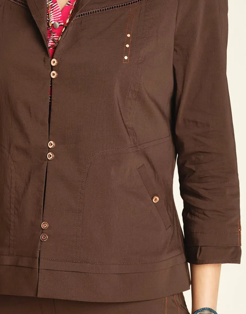 Best Veste chic marron Habillées|Vestes