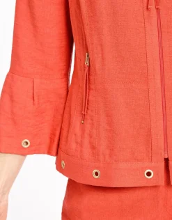 Sale Veste chic rouge légère Habillées|Vestes