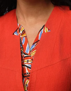 Hot Veste chic terracotta Habillées|Vestes