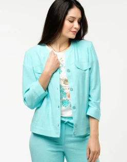 Discount Veste chic turquoise Habillées|Vestes