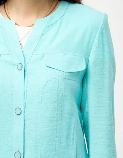 Discount Veste chic turquoise Habillées|Vestes
