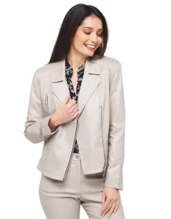 Online Veste cintrée beige Habillées|Vestes