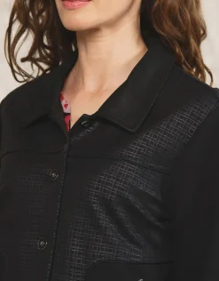 Fashion Veste col chemisier noir Habillées|Vestes