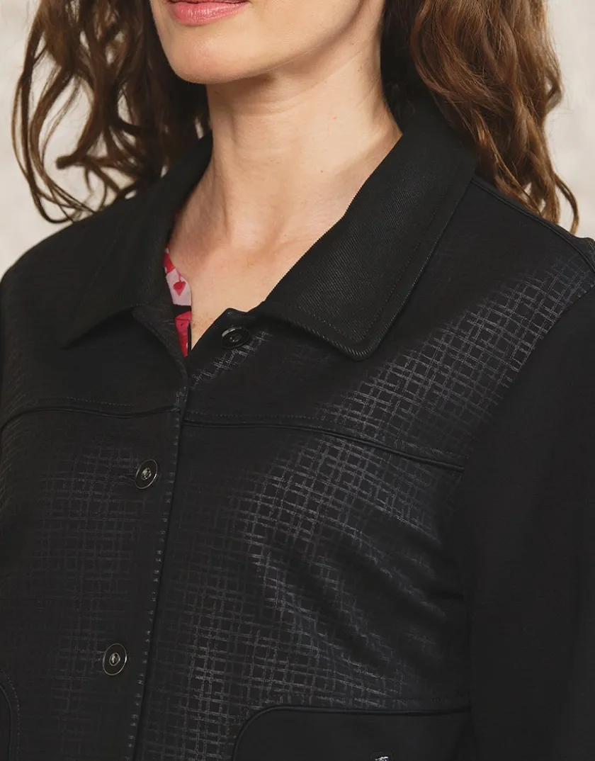 Fashion Veste col chemisier noir Habillées|Vestes