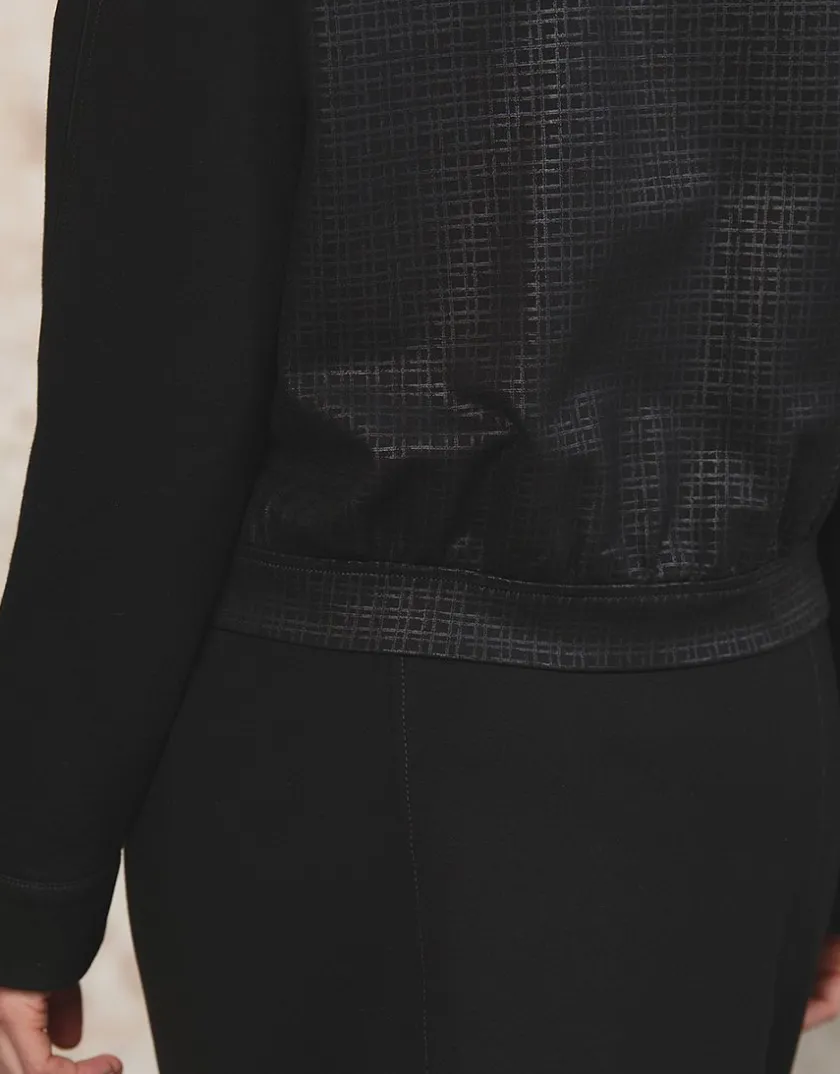 Fashion Veste col chemisier noir Habillées|Vestes