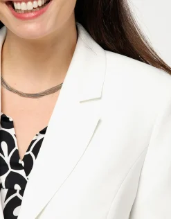Best Veste col tailleur écru Habillées|Vestes