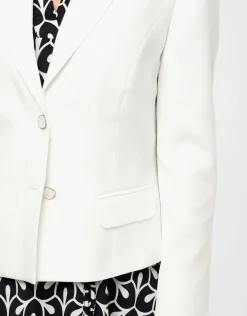 Best Veste col tailleur écru Habillées|Vestes
