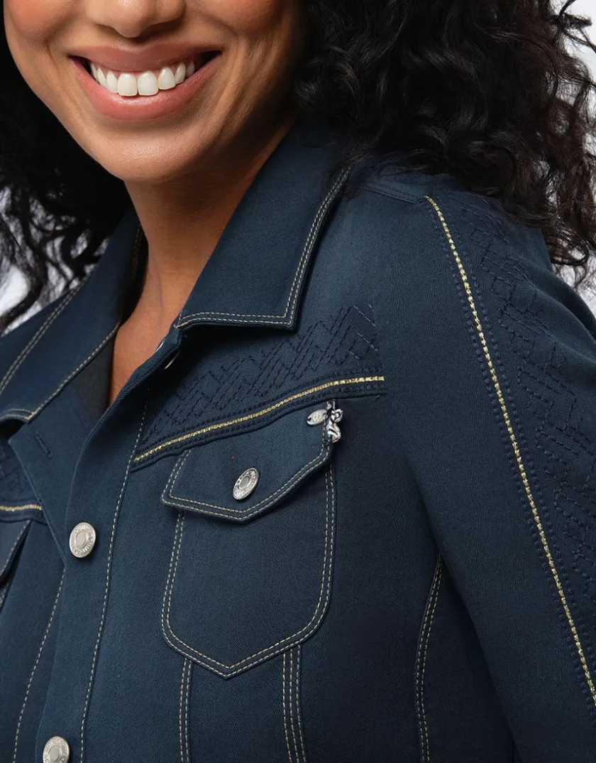 Best Veste coton bleu marine Casual|Vestes