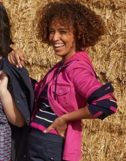 New Veste coton fuchsia Casual|Vestes