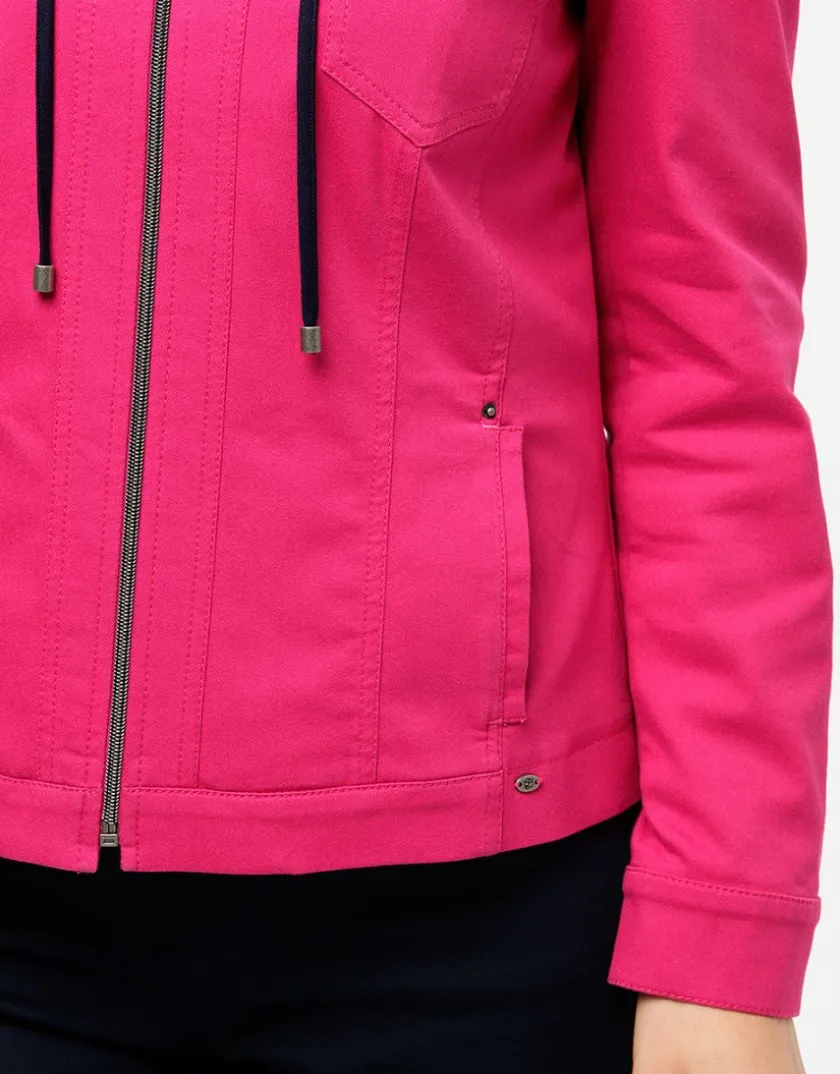 New Veste coton fuchsia Casual|Vestes