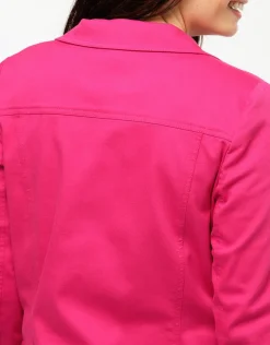 New Veste coton fuchsia Casual|Vestes