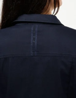 Discount Veste courte marine coton Casual|Vestes
