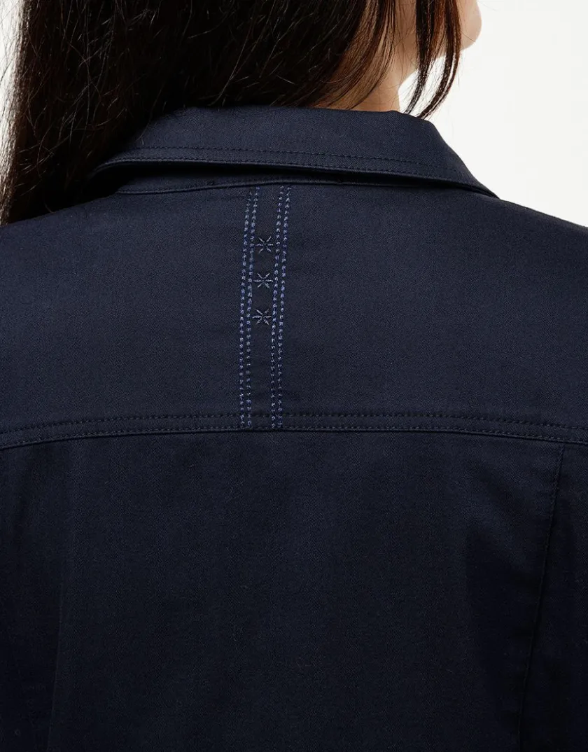 Discount Veste courte marine coton Casual|Vestes