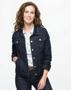 Clearance Veste en jean bleu brut Casual|Vestes