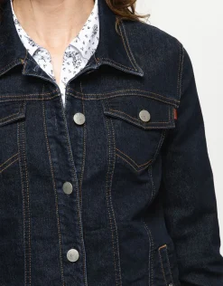 Clearance Veste en jean bleu brut Casual|Vestes