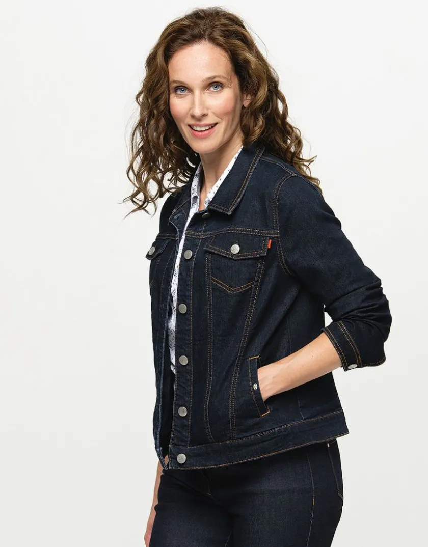 Clearance Veste en jean bleu brut Casual|Vestes