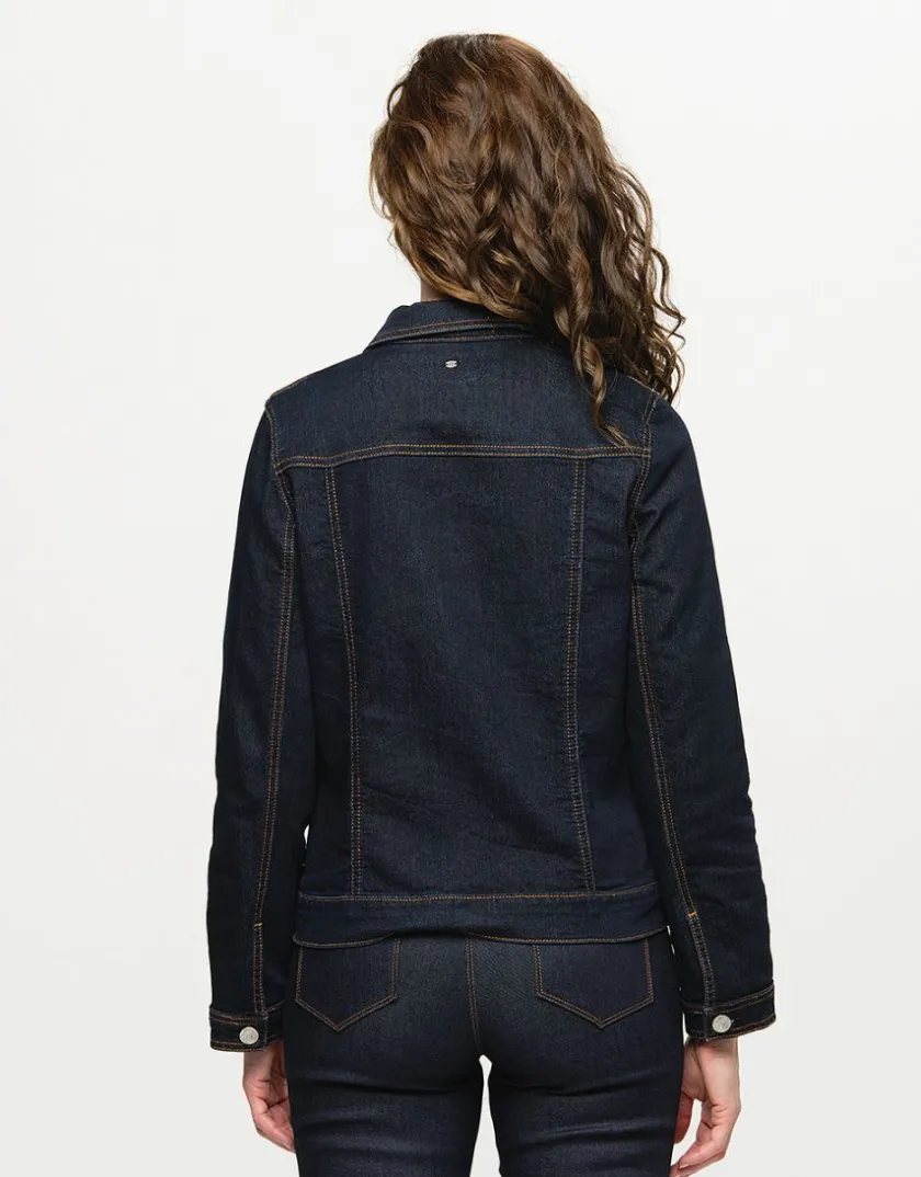 Clearance Veste en jean bleu brut Casual|Vestes