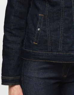Clearance Veste en jean bleu brut Casual|Vestes