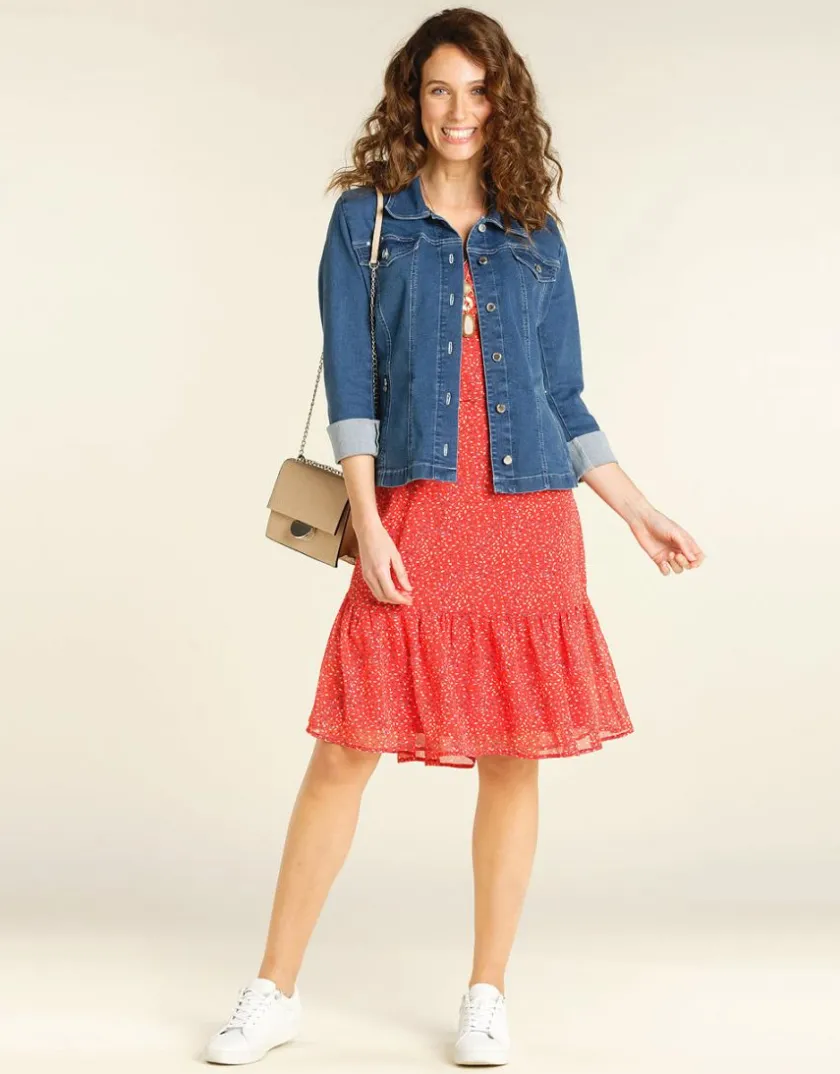 Sale Veste en jean stretch Casual|Vestes