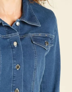 Sale Veste en jean stretch Casual|Vestes