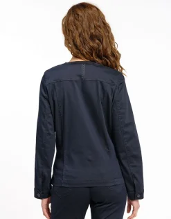 Hot Veste jean denim sans col Casual|Vestes