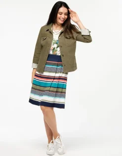Fashion Veste kaki coton enduit Casual|Vestes