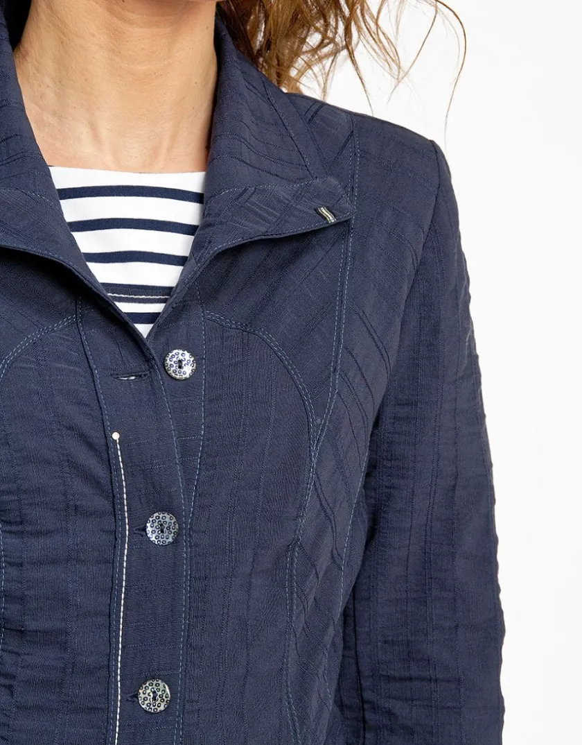 Online Veste legère bleue marine Casual|Vestes