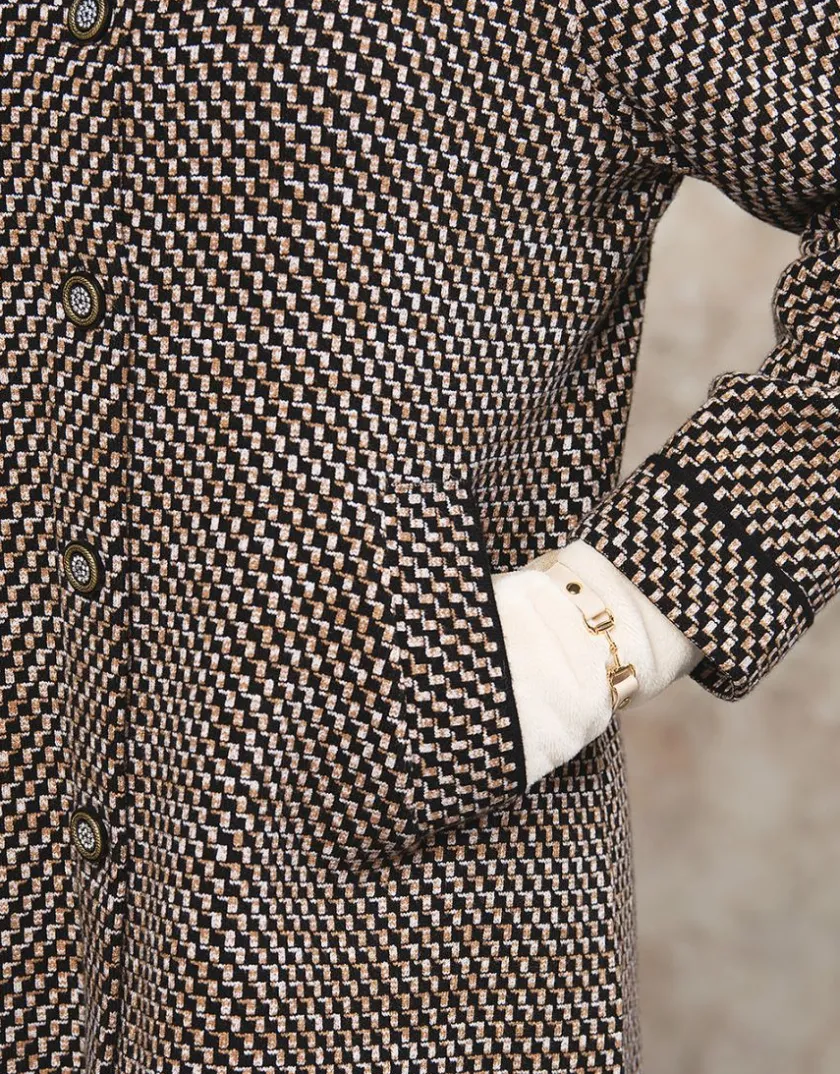 Discount Veste longue jacquard Habillées|Vestes