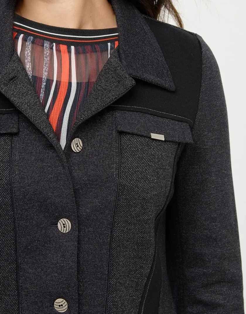 Clearance Veste maille grise Habillées|Vestes
