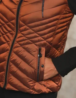 Best Veste matelassée cuivrée Doudounes|Casual